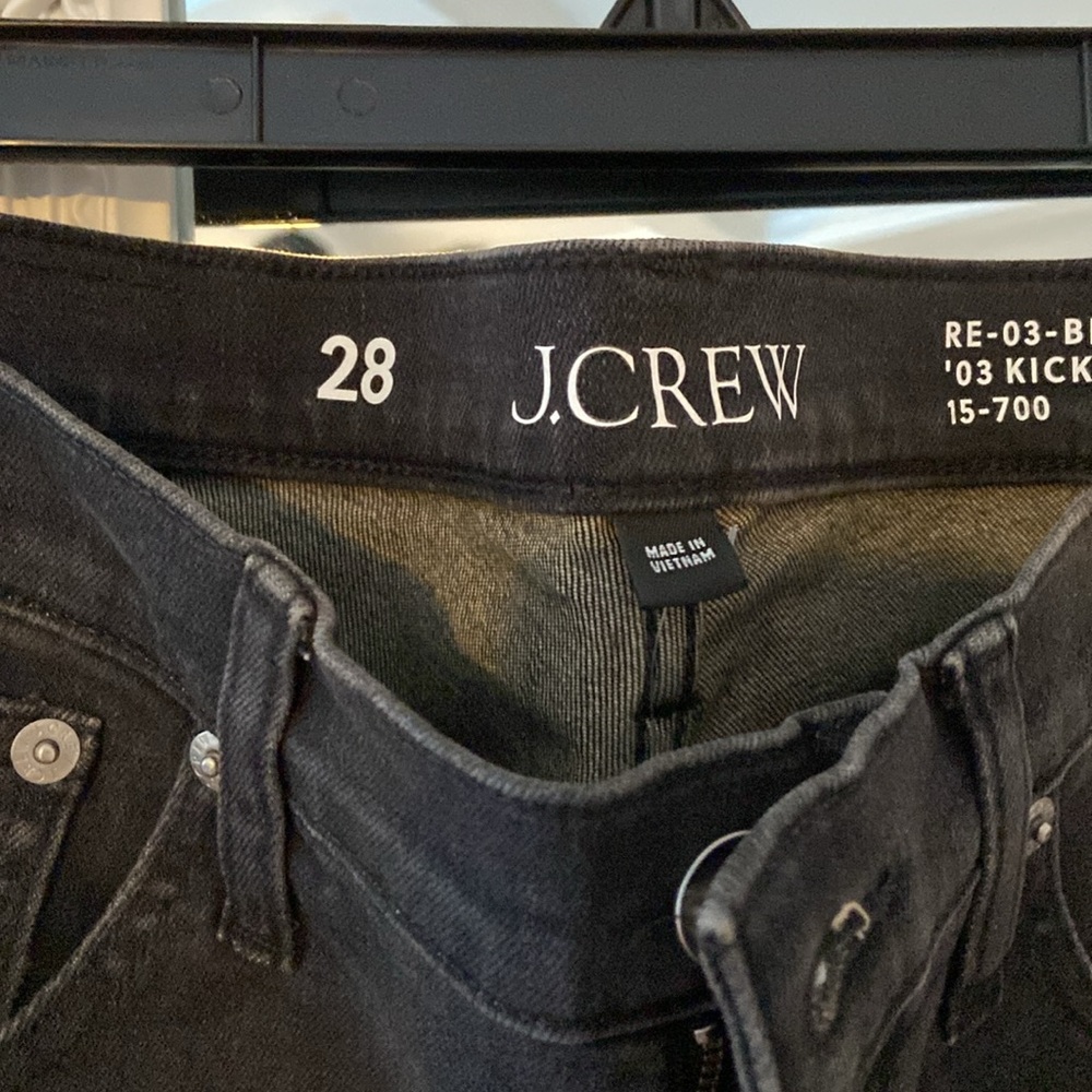 NWT JCREW size 28 kick crop in Jesse wash